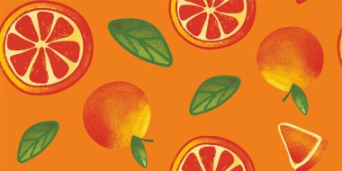 Şekilsiz doğal taze portakallar. Tasarım için moda şablonu.