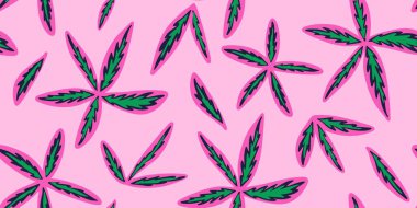 Pembe çiçeksiz desen. Vektör illüstrasyonu