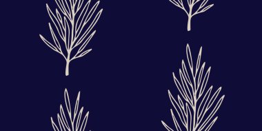 Zarif Botanik Bileşimi Kusursuz Desen