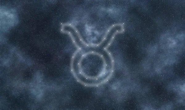 Знак Зодиака Телец Ночное Небо Символ Телец — стоковое фото