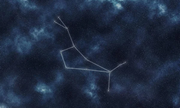 Bootes Star Constellation Cielo Notturno Constellation Lines Pastore — Foto Stock