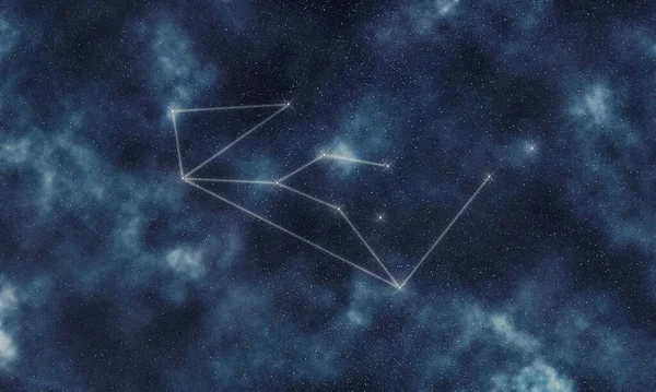 Lupus Star Constellation, Night Sky, Constellation Lines Wolf