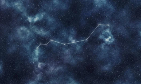 Αστερισμός Αστεριών Lynx Νυχτερινός Ουρανός Γάτα Αστερισμών Γραμμών — Φωτογραφία Αρχείου