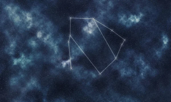 Ophiuchus Star Constellation Ciel Nocturne Constellation Lines Serpentarius Porte Serpent — Photo