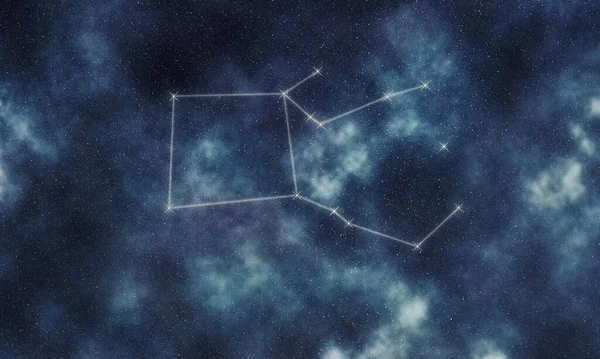 Pegasus Star Constellation, Night Sky, Constellation Lines Winged Horse