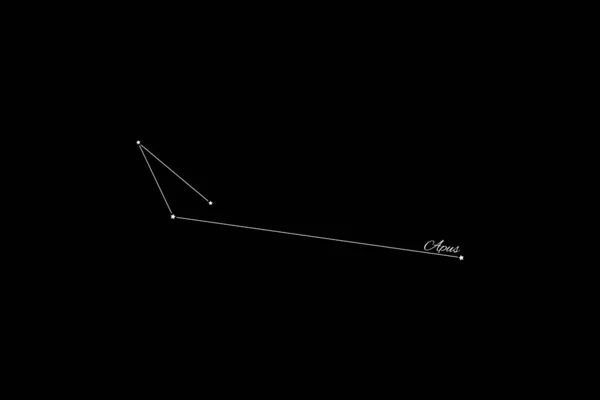 Apus Takımyıldızı Yıldız Kümesi Cennet Kuşu Takımyıldızı — Stok fotoğraf