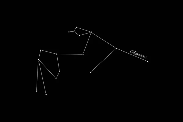 Aquarius Constellation Cluster Stars Water Bearer Water Carrier — Stock Photo, Image