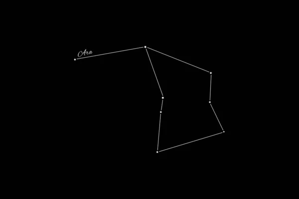 Созвездие Ара Скопление Звёзд Созвездие Алтаря — стоковое фото