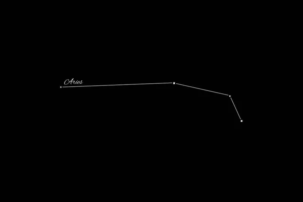 Konstelacja Barana Gromada Gwiazd Konstelacja Rama — Zdjęcie stockowe