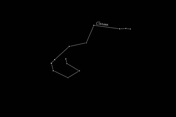 Constelação Carina Aglomerado Estrelas Constelação Keel — Fotografia de Stock