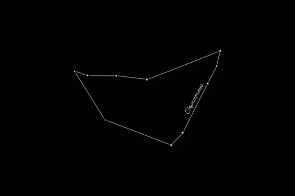Constelação Capricornus Aglomerado Estrelas Constelação Cabras Marinhas — Fotografia de Stock