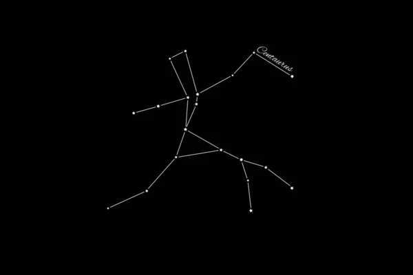 Konstelacja Centaura Gromada Gwiazd — Zdjęcie stockowe