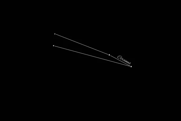 Circinus Sterrenbeeld Sterrenhoop Kompas Constellatie — Stockfoto