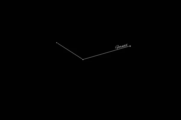 Constelación Fornax Racimo Estrellas Constelación Hornos — Foto de Stock