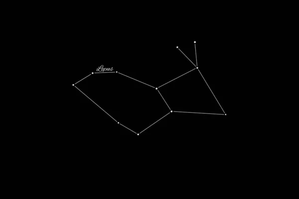 Constelação Lepus Aglomerado Estrelas Constelação Lebre — Fotografia de Stock