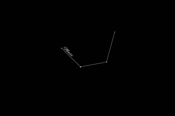 Mensa Takımyıldızı Yıldız Kümesi Masa Dağı Takımyıldızı — Stok fotoğraf