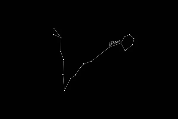 Constelação Peixes Aglomerado Estrelas Constelação Peixes — Fotografia de Stock