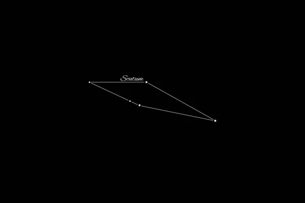 Scutum Konstellation Sternhaufen Schild Von Sobieski Schildkonstellation — Stockfoto