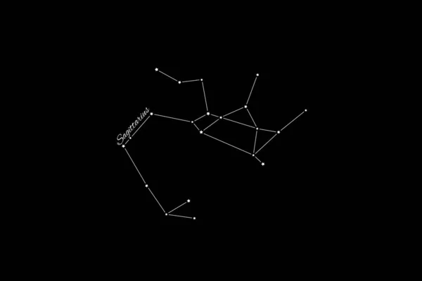 Sagittarius Constellation Cluster Stars Archer Constellation — Stock Photo, Image
