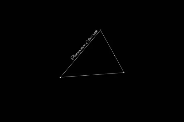 Triangulum Australe Konstellasjon Stjernehop Stjernebilde Fra Det Sørlige Triangel – stockfoto