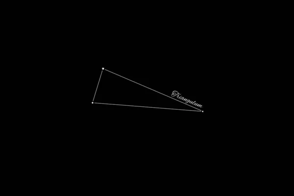 Triangulum Takımyıldızı Yıldız Kümesi Üçgen Takımyıldızı — Stok fotoğraf