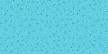 Turkuaz Mavi Noel Arkaplanı, Yeşil büyük küçük yıldızlar, Noel süslemesi