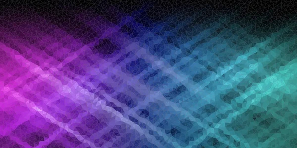 Синие Фиолетовые Линии Полигональное Сияние — стоковое фото
