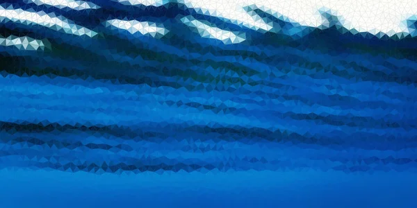 Fundo Azul Mosaico Poligonal Água Projeto Negócio Criativo — Fotografia de Stock