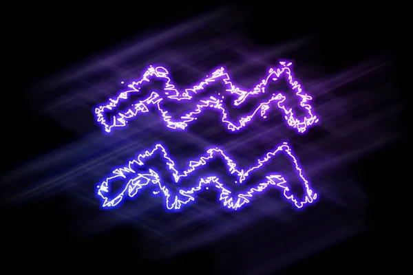 Υδροχόος Ζώδιο Violet Glow Ωροσκόπιο Αστρολογία Υδροχόος — Φωτογραφία Αρχείου