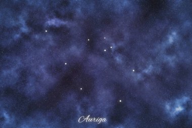 Auriga star constellation, Brightest Stars, Charioteer constellation