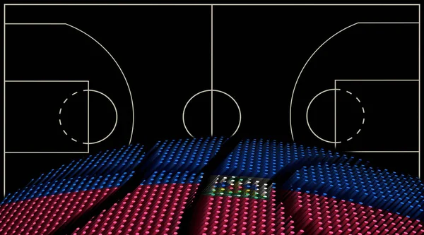 Haiti Basketball court background, Basketball Ball, Black background