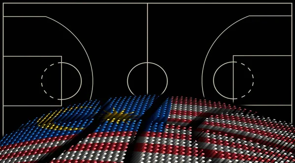 Malaysia Basketball court background, Basketball Ball, Black background