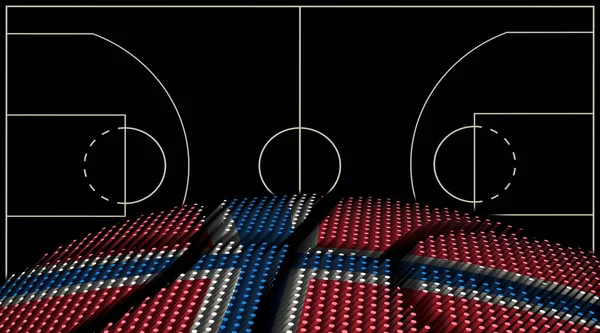 Norway Basketball court background, Basketball Ball, Black background