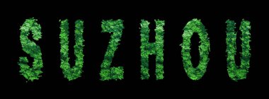 Suzhou harfleri, Suzhou Ormanı Ekolojisi Siyahlar Konsepti, Kırpma Yolu