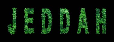 Jeddah harfleri, Jeddah Ormanı Ekolojisi Siyah, Kırpma Yolu Konsepti