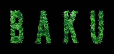 Bakü harfleri, Bakü Ormanı Ekolojisi Siyah, Kırpma Yolu Konsepti