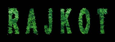 Rajkot harfleri, Rajkot Ormanı Ekolojisi Siyah, Kırpma Yolu Konsepti