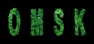 Omsk harfleri, Omsk Ormanı Ekolojisi Siyah, Kırpma Yolu Konsepti