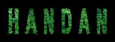 Handan harfleri, Handan Ormanı Ekolojisi Siyah, Kırpma Yolu Konsepti