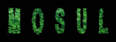 Musul harfleri, Musul Ormanı Ekolojisi Siyah, Kırpma Yolu Konsepti