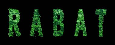 Rabat harfleri, Rabat Ormanı Ekolojisi Siyahlar Üzerine Kavram, Kırpma Yolu