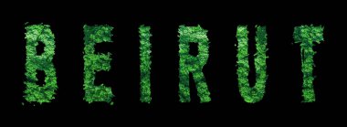 Beyrut harfleri, Beyrut Ormanı Ekolojisi Siyah, Kırpma Yolu Konsepti