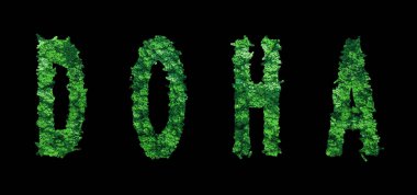 Doha harfleri, Doha Ormanı Ekolojisi Siyah, Kırpma Yolu Konsepti