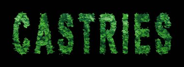 Harfler, Castries Ormanı Ekolojisi Siyah, Kırpma Yolu Konsepti