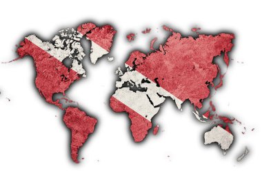 Dalgıç Down Flag, Dünya Haritası Scuba bayrağı. 