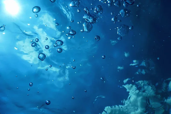 Underwater Bubbles Sunlight, Underwater background Bubbles Water Surface