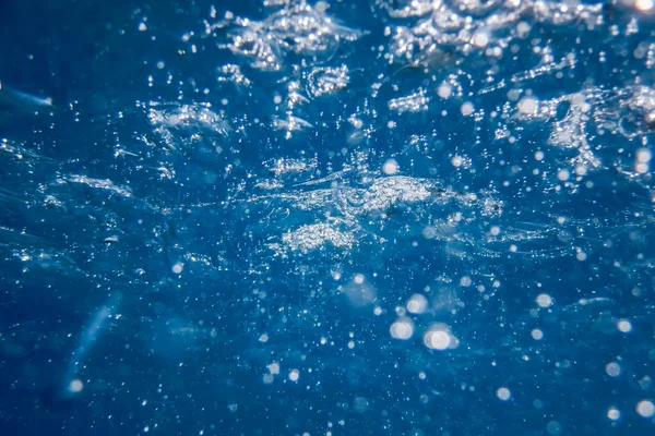 Абстрактні Бульбашки Воді Повітря Бульбає Водним Фоном — стокове фото