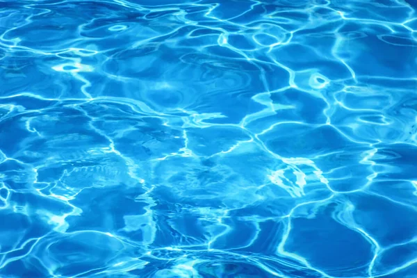 Zwembad Water Zonnige Reflecties Rimpel Water — Stockfoto