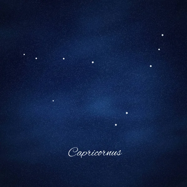 Capricornus Αστερισμός Σμήνος Αστεριών Αστερισμός Θαλάσσιων Αιγών — Φωτογραφία Αρχείου