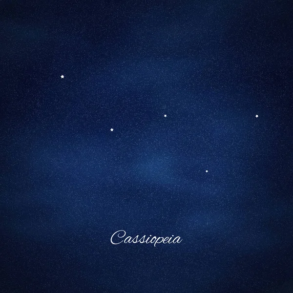 Cassiopeia Αστερισμός Cluster Stars Καρέκλα Cassiopeia — Φωτογραφία Αρχείου